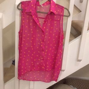 3/$10 RACERS sleeveless blouse